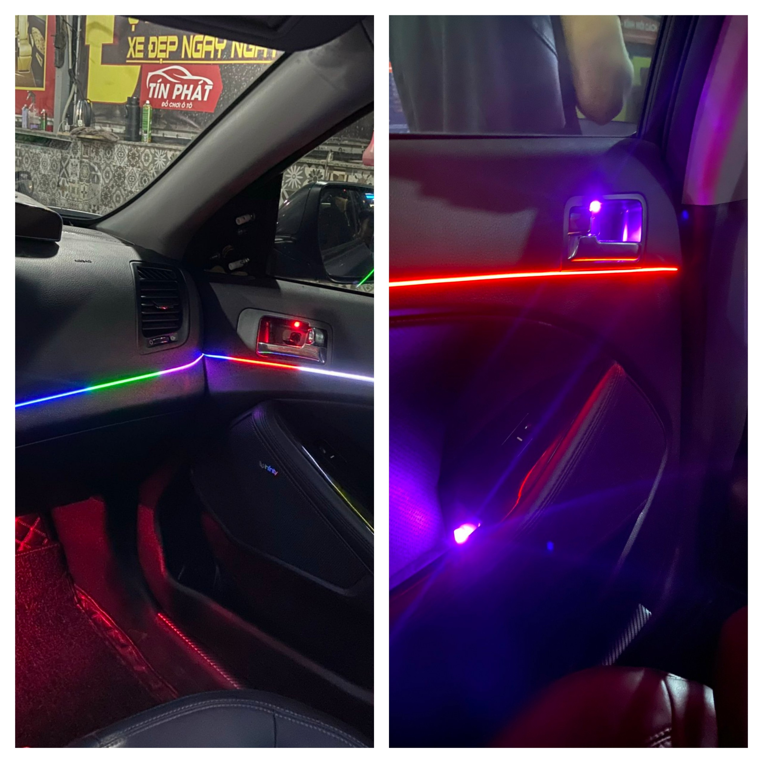 đèn led nội thất xe innova