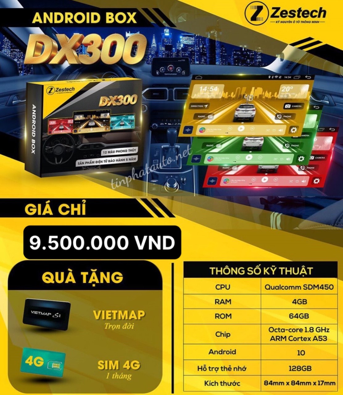 Báo Giá Android Box DX300 Zestech